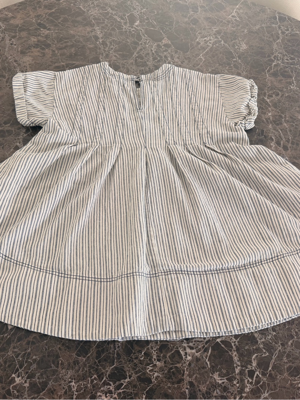 Pilcro White and Black Pinstripe Swing Tunic - Picture 4 of 6